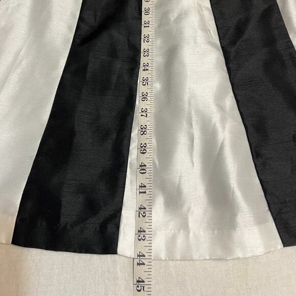 EY Boutique Women's Black White Striped Sleeveless Fit & Flare Dress Size 8 - Picture 8 of 9